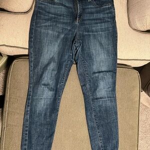 NYDJ Blue Skinny Jeans with Stretch and Modern Wash